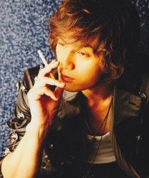 Kato Kazuki smoking. Except not really.